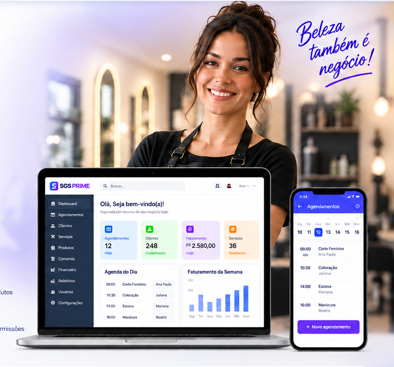 SGS Prime — gestão para negócios de beleza